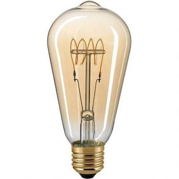 EDISON SLIM CURVED LED Lampe 5,5W E27 Gold