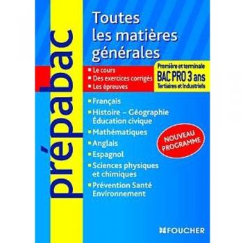 Prépabac Toutes les matières générales Bac Pro 3 ans