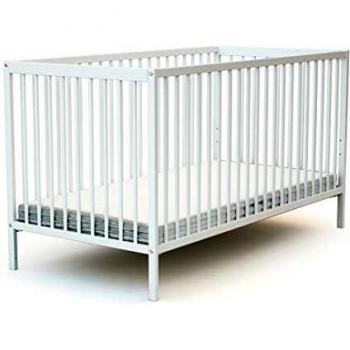 Lit bébé 70x140 Essentiel Blanc AT4 - Avec tiroir