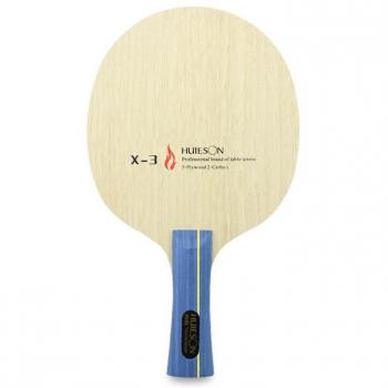 Raqueta de ping pong de carbono híbrido, 7 capas, hoja de Candlenut central grande