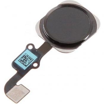 Bouton Home Souple iPhone 6 4.7 / iPhone 6 Plus 5.5 Noir