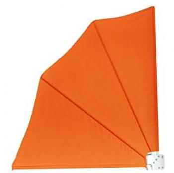 Toldo Abanico Retráctil Naranja 1,40 x 1,40 m
