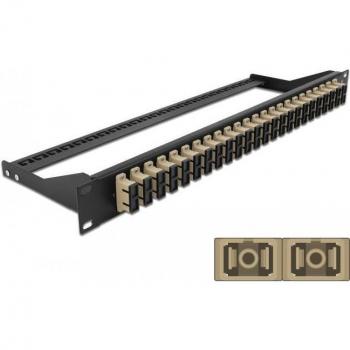 Delock 19 LWL Patchpanel 24 Port SC Duplex - Beige - Server Zubehör