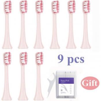 9PCS Replacement Brush Heads for SOOCARE X1/X3/X5