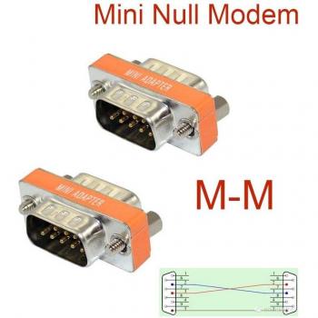 DB9 Nullmodemadapter für Mini-Anwendungen