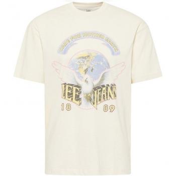 Lee Loose-Fit Herren T-Shirt in Ecru - 2XL