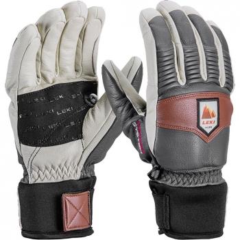 Gants de ski Leki Patrol 3D en cuir - Taille 9 - Gris