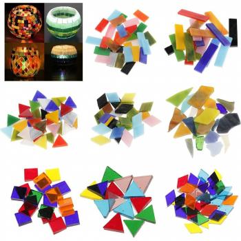 Rechteckige Glas Mosaikfliesen im Set
