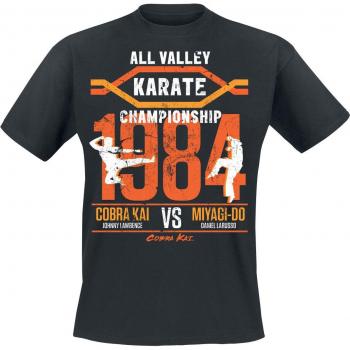 Cobra Kai All Valley Championship T-Shirt – Schwarz – XL (Herren)