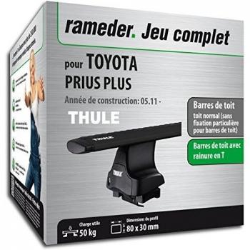 Rameder Pack, Barres de Toit WingBar Evo Compatible avec Toyota Prius Plus