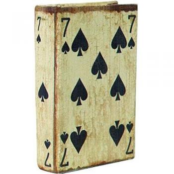 Scatola per Carte Gioco Rivestita in Stoffa Anticata