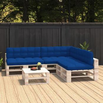 Cuscini Pallet 7 pz Blu Reale