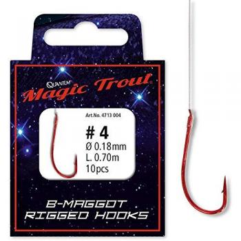 Magic Trout B de Maggot Líder anzuelos Talla 4