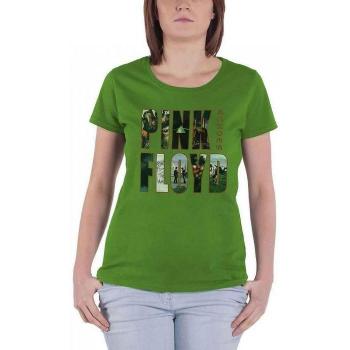 Pink Floyd Dames T-shirt Echoes Album Montage XS Roze/Groen