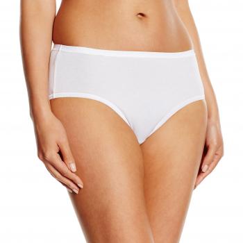 Sloggi Damen Hipster EverNew Midi, Weiß (WHITE 03) Größe 50