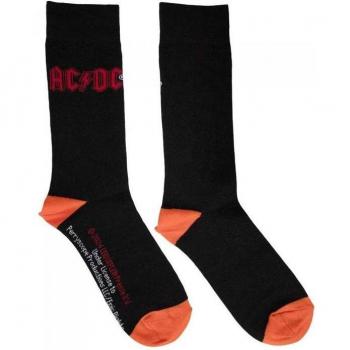 Calze AC/DC con Logo Unisex Nero 6-11 UK