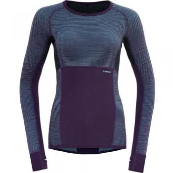 Devold Wendbares Merino Langarmshirt für Damen XS Blau/Lila