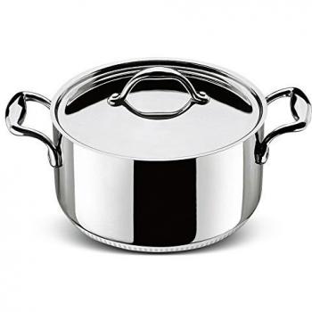 Lagostina Casseruola Trimetallo con Coperchio Accademia Lagofusion 24 cm