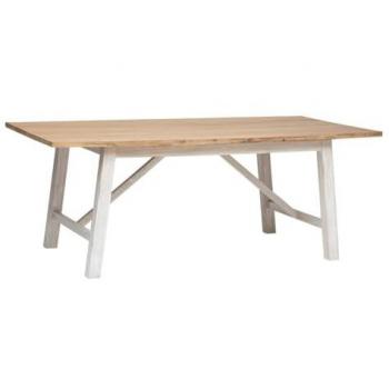 Mahagoni Esstisch Olbia - Weiß - 200 cm
