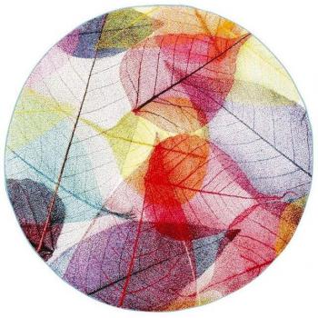 Faro Tropical Designer Teppich mit Blättermuster