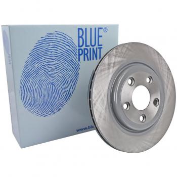 Blue Print Carbon Pair Internally Vented Painted Brake Disc Rotor ADJ134345 for Rear