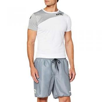Camiseta Kempa Core 2.0 para Mujer, Blanco/Gris Oscuro, M