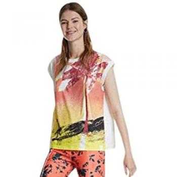 Camicia a Manica Lunga Palm Bianco 1000 M Donna