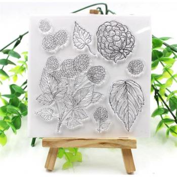 Transparent Floral Silicone Stamp