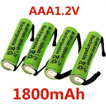 Célula AAA 1800mAh 1.2V NiMH para Juguetes y DIY