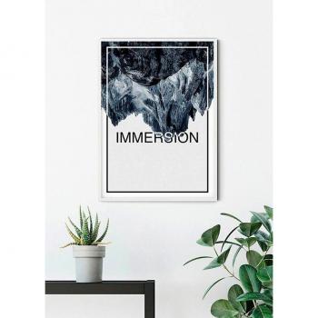 Komar Dekorationsbild »Immersion Steel«, Sprüche in Abstrakt