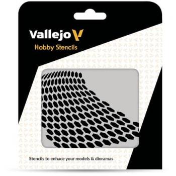 Pochoir Hobby : Honeycomb Distordu (Vallejo)