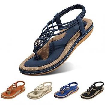 Navy Breeze Clip‑Toe Flip Flops