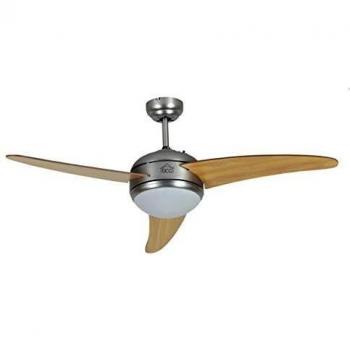 Ventilatore a soffitto DCG VECRD60TL con 3 pale in legno e telecomando