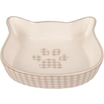 Mylo Eetpot in Keramiek – Beige en Wit – 220 ml