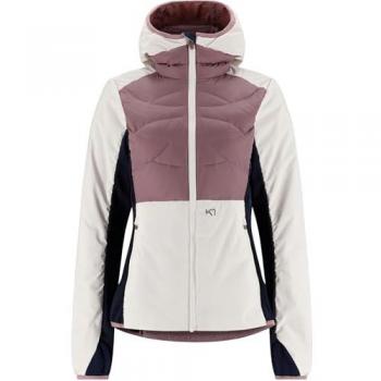 Chaqueta Capucha Kari Traa Tirill Azul y Blanco Lila (Talla L)