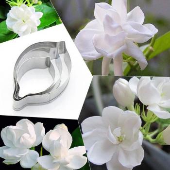 3 Pcs Jasmine Flower Petal Cutters - Stainless Steel Cake Decorating Tools