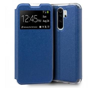 Funda Flip Cover Liso Azul para Xiaomi Redmi Note 8 Pro