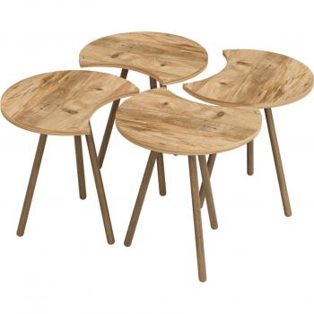 Tables basses emboîtables set 48x77x77 cm