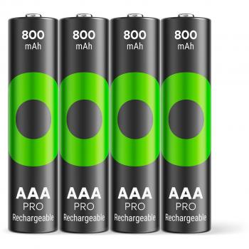 GP ReCyko Pro NiMH AAA Batteries 800 mAh - 4 Count