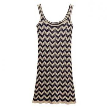 Robe Courte Maille Zigzag Femme Superdry