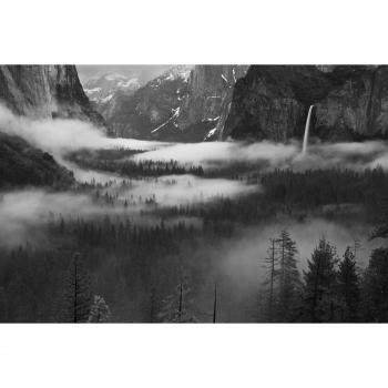 Papermoon Photo‑Art Tapete „Nebel über dem Yosemite Valley“
