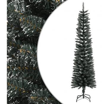 VIDAXL Albero Di Natale Artificiale Sottile Con Base Verde 180 Cm Pvc