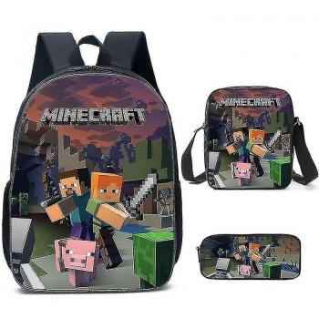 Conjunto de Mochilas Minecraft para Estudiantes