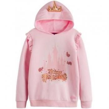 Disney Princess Childrens 3D Crown Hoodie - Pink for Ages 3-4