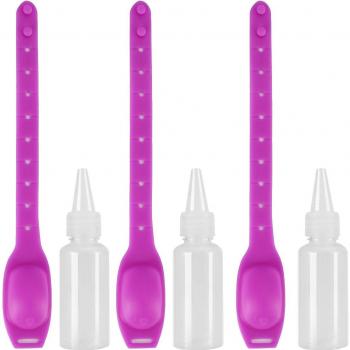3pcs Travel Hand Soap Dispenser Bracelet with Silicone and 30ML Bottles