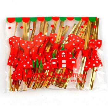 40Pcs Bowknot Sealing Wire Ties for Treat Bags