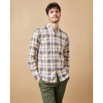 Camisa Slim Fit Altona Dock de Cuadros Verdes