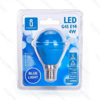 Lampadina LED Luce Blu A5 G45 4W Attacco E14