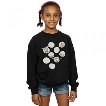 Black Dumbo Peekaboo Girls' Sweatshirt (Size 5-6)