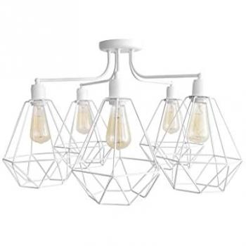 Plafoniera Semi-Incasso Multibraccio Bianca 75 cm Helam Karo